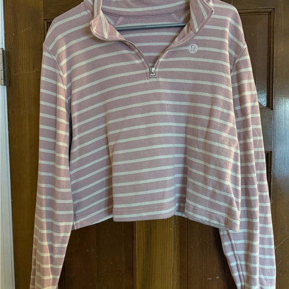 Lululemon Cotton French Terry Cropped Half Zip - Picture 4 of 8